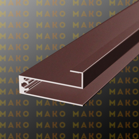 Профиль горизонтальный нижний MS225 Бордо (P14)